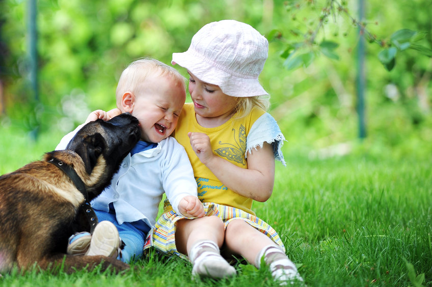 chien et enfant